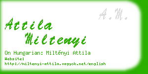 attila miltenyi business card